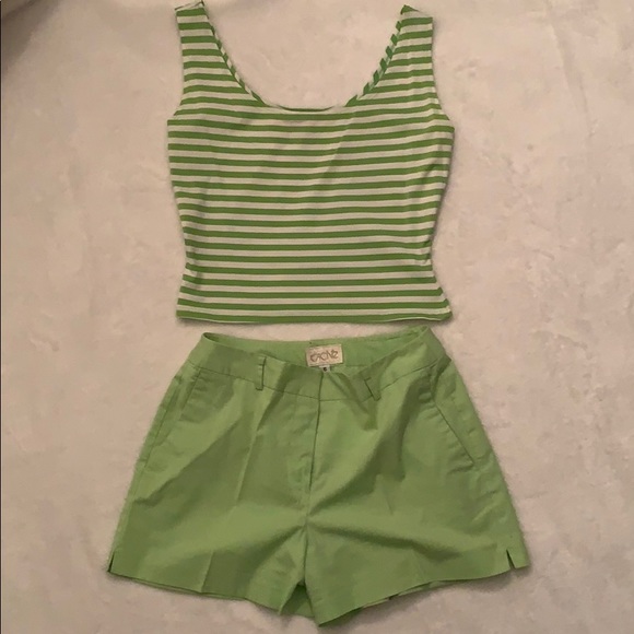 Cache Pants - 🏝Cach’e Key Lime Green Short Set
